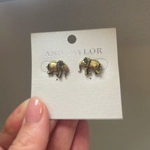 Ann Taylor elephant stud earrings